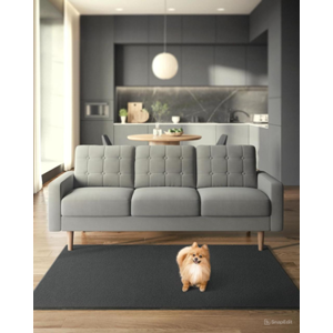 SONGMICS Protiskluzový koberec DARVIN 120 x 170 cm tmavě šedý