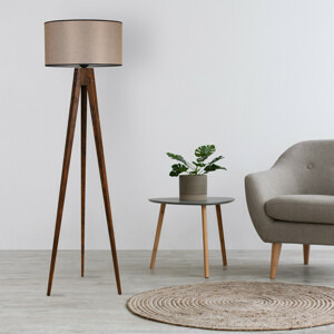 ASIR Stojací lampa TRIPOD ořech
