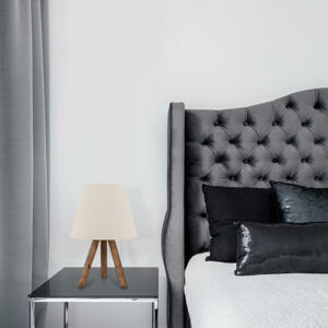 ASIR Stolní lampa AYD-1970 bílá ořech