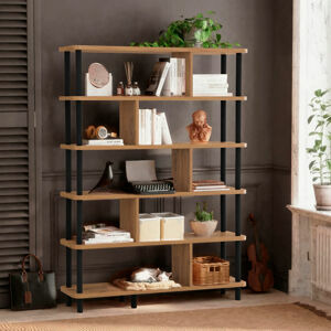 ASIR Regál META borovice atlantic černá