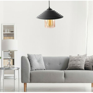 ASIR Lustr 204-UC černý transparentní