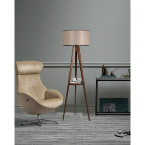 ASIR Stojací lampa LAMBADER ořech