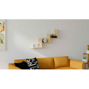 ASIR Nástěnná police MIST borovice atlatic