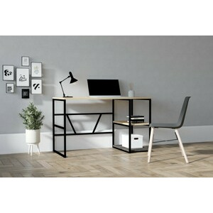 ASIR Psací stůl CASTE dub černý