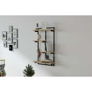 ASIR Nástěnná police DODO dub černá