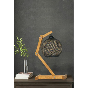 ASIR Stolní lampička BEEHIVE krémová hnědá černá