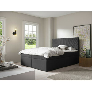 Eka Kontinentální čalouněná postel ARODITE - Trinity (160x200 cm) Barva látky Trinity: (2315) Tmavá šedá