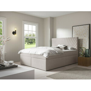 Eka Kontinentální čalouněná postel AFRODITE - Trinity (180x200 cm) Barva látky Trinity: (2306) Světlá hnědá