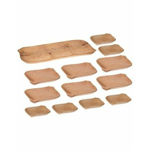 FK Dřevěný tác + 12 talířů