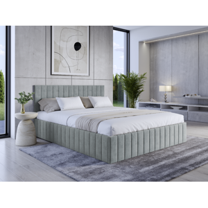 Eka Čalouněná postel LINDA 180x200 cm Barva látky Trinity: (2314) Šedá