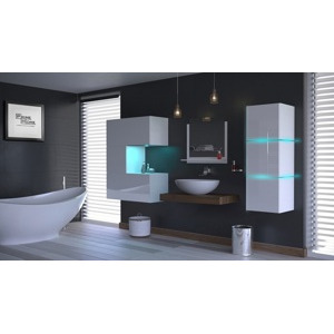 Ral Koupelnová stěna ALI 22 - Bílý lesk