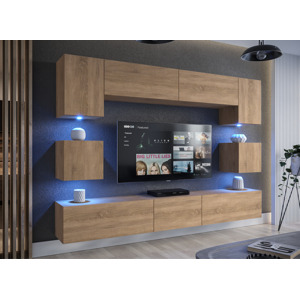 Ral Obývací stěna ARIZONA XL, 257 cm - Sonoma