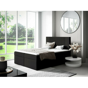 Eka Kontinentální čalouněná postel LINA - Trinity (120x200 cm) Barva látky Trinity: (2316) Černá