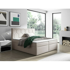 Eka Kontinentální čalouněná postel MEDOX - Trinity (140x200 cm) Barva látky Trinity: (2322) Světlá modrá