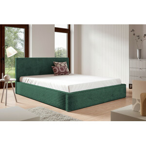 Eka Čalouněná postel STRIPS 180x200 cm Úložný prostor: S dřevěným rámem úložného prostoru, Barva látky Tilia: Tilia 39