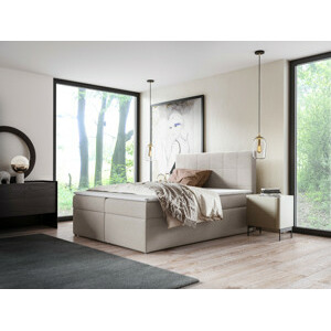 Eka Kontinentální čalouněná postel SMART - Trinity (180x200 cm) Barva látky Trinity: (2327) Zelená