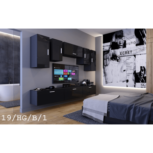 Ral Obývací stěna Peru 3 - Černý lesk