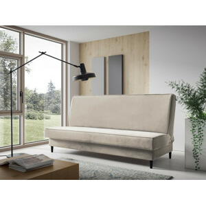 Eka Pohovka HELENA, 200 cm Výběr nohou: Černé, Barva látky: Béžová (Fresh 01)