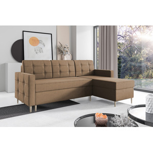 Eka Rohová sedačka SOREN, 222 cm Roh sedačky: Pravý, Barva látky: Béžová (Trinity 04)