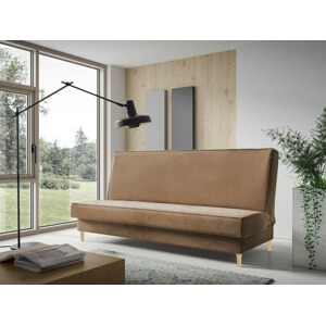 Eka Pohovka HELENA, 200 cm Výběr nohou: Přírodní, Barva látky: Světlá hnědá (Fresh 03)