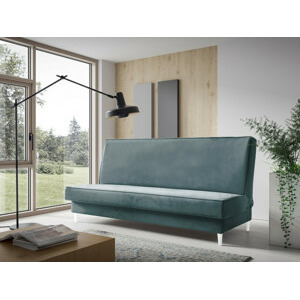 Eka Pohovka HELENA, 200 cm Výběr nohou: Bílé, Barva látky: Světlá modrá (Fresh 33)