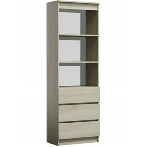 TPS Knihovna s šuplíky RS-60 - Dub sonoma