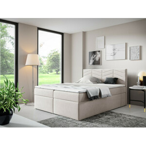 Eka Kontinentální čalouněná postel ANNA - Trinity (120x200 cm) Barva látky Trinity: (2325) Okrová