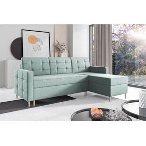 Eka Rohová sedačka SOREN, 222 cm Roh sedačky: Pravý, Barva látky: Světlá zelená (Trinity 21)