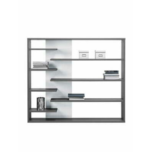 Mdx Knihovna Zenit levá - Grafit 160 cm