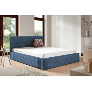 Eka Čalouněná postel STRIPS 160x200 cm Úložný prostor: Bez úložného prostoru, Barva látky Tilia: Tilia 77