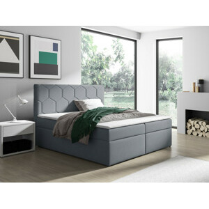 Eka Kontinentální čalouněná postel MEDOX - Trinity (160x200 cm) Barva látky Trinity: (2314) Šedá