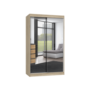 TPS Šatní skříň se zrcadly IGA 120 cm - Dub sonoma