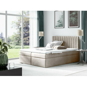 Eka Kontinentální čalouněná postel CONDOR - Trinity (200x200 cm) Barva látky Trinity: (2322) Světlá modrá