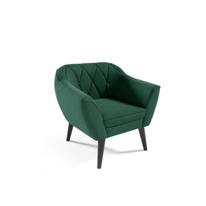 Eka Křeslo KARO Látka Velutto: Velutto 10 - Zelená, Výběr nohou: Černé