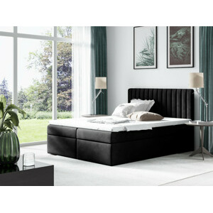 Eka Kontinentální čalouněná postel CONDOR - Trinity (120x200 cm) Barva látky Trinity: (2316) Černá