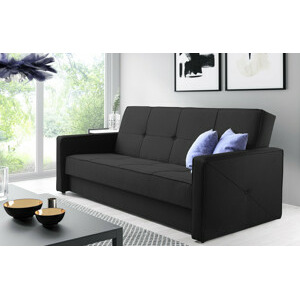 Eka Pohovka FOX, 210 cm Barva látky: Černá (Soro 100)