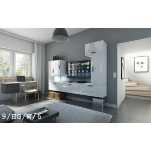 Ral Obývací stěna Elegant 5 - Bílý lesk