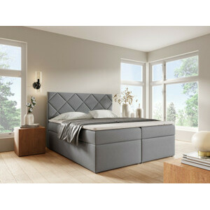 Eka Kontinentální čalouněná postel DIAMOND - Trinity (180x200 cm) Barva látky Trinity: (2314) Šedá