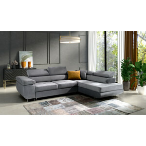 Eka Rohová sedačka URUS, 271 cm Roh sedačky: Pravý, Barva látky: MONOLITH 84