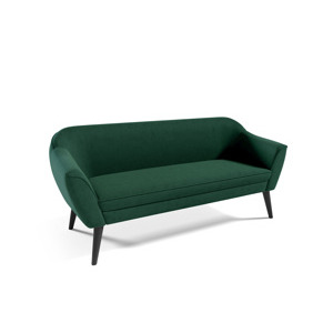 Eka Pohovka FLIX, 185 cm Látka Velutto: Velutto 10 - Zelená, Výběr nohou: Černé