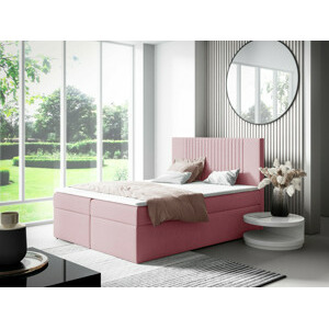 Eka Kontinentální čalouněná postel LINA - Trinity (160x200 cm) Barva látky Trinity: (2319) Světlá růžová