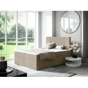 Eka Kontinentální čalouněná postel LINA - Trinity (180x200 cm) Barva látky Trinity: (2303) Světlá béžová