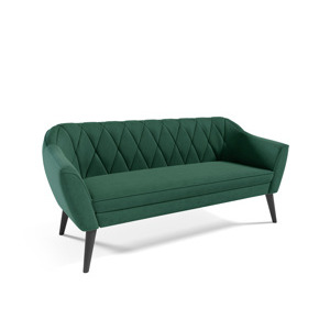 Eka Pohovka PRIME, 180 cm Látka Velutto: Velutto 10 - Zelená, Výběr nohou: Černé