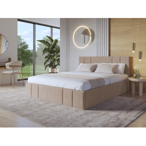 Eka Čalouněná postel SAMANTA - Kronos 160x200 cm Barva látky: Kronos 35