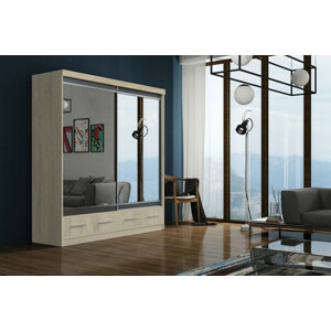 ARK Šatní skříň MARGARET, Sonoma 200 cm