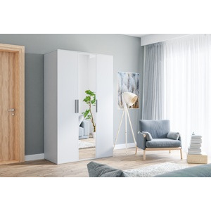 ARK Šatní skříň BURUNDI, Bílá 120 cm