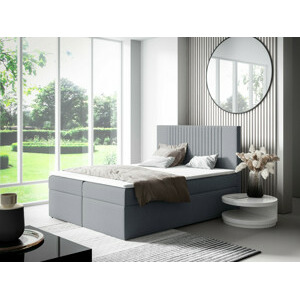 Eka Kontinentální čalouněná postel LINA - Trinity (200x200 cm) Barva látky Trinity: (2314) Šedá