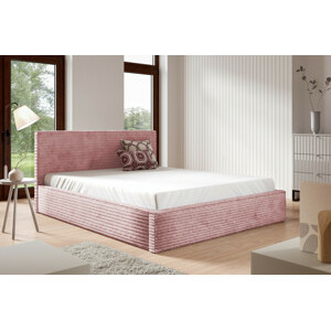 Eka Čalouněná postel STRIPS 180x200 cm Úložný prostor: Bez úložného prostoru, Barva látky Tilia: Tilia 62