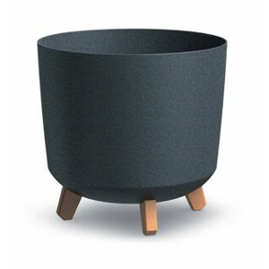 PRO Květináč GRACIA TUBUS ECO WOOD antracit 29,8cm