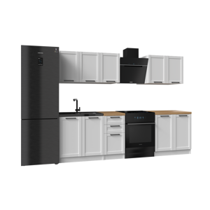 TPS Kuchyňská sestava TUDO 200 cm - Dub artisan / Bílý mat